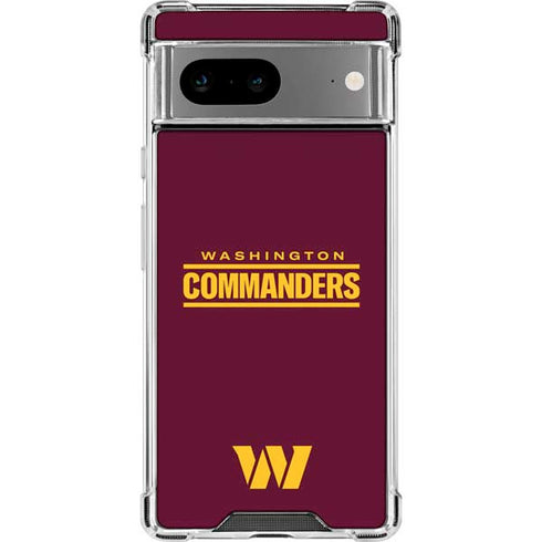 NFL Washington Commanders Performance Series Google Pixel 7a Clear Case